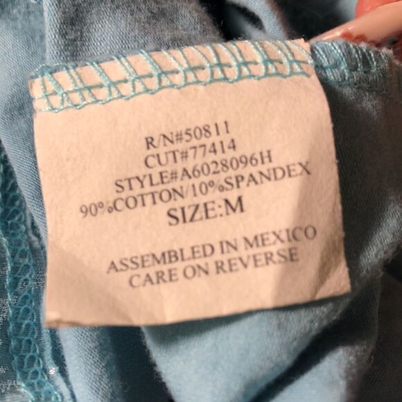 NWOT Grecian Low V-neck Stretch Tunic by Anchor Blue. - Picture 6 of 8